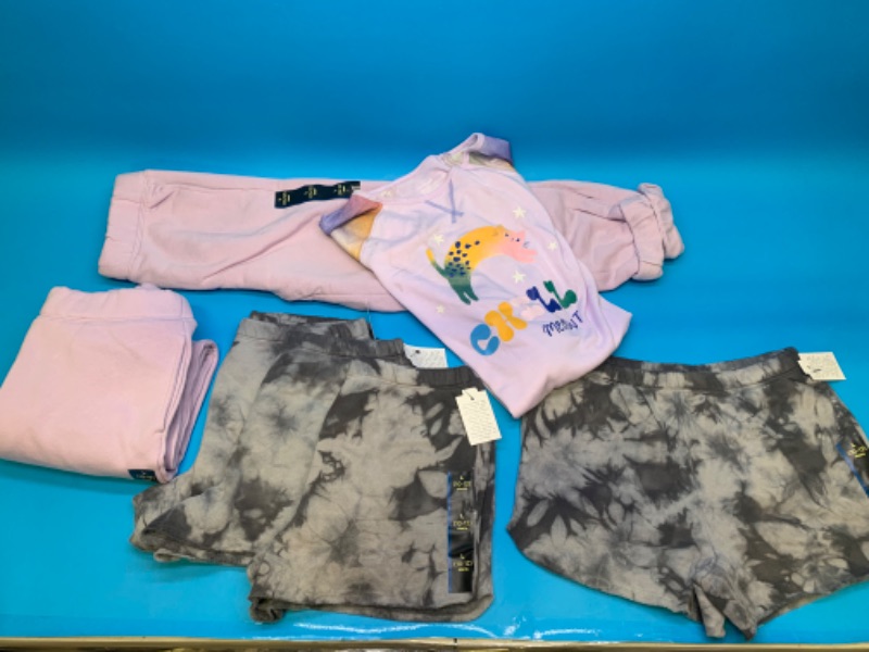 Photo 1 of 222982…kids-2 pairs of joggers size L, 4 pairs of shorts size L, and pajamas size L10/12