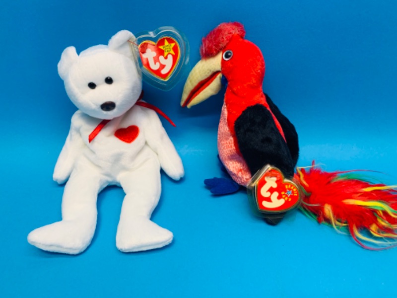 Photo 1 of 222986… 2 TY beanie babies 