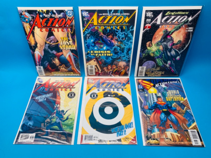 Photo 1 of 223009…6 Superman comics in plastic sleeves 