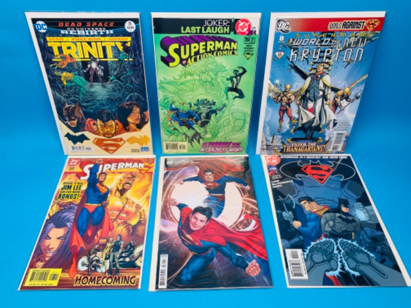 Photo 1 of 223011… 6 Superman comics in plastic sleeves 