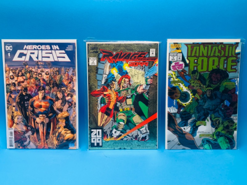 Photo 1 of 223048…3 comics all #1’s in plastic sleeves-2 are foil 