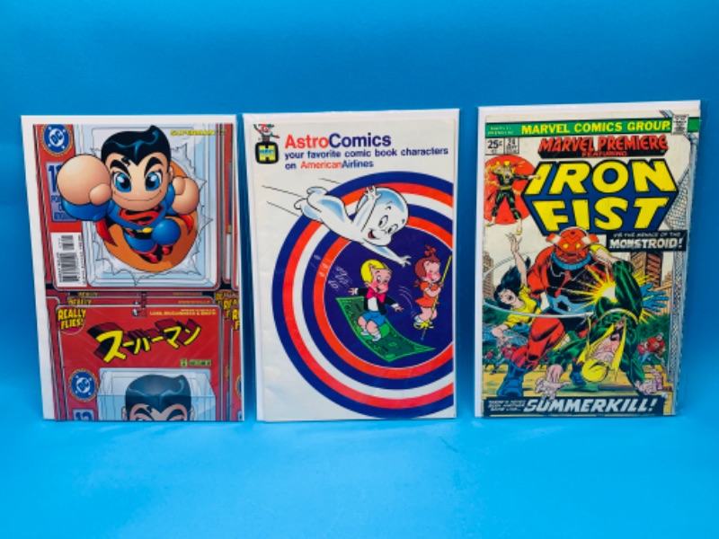 Photo 1 of 223055…3 vintage comics in plastic sleeves 