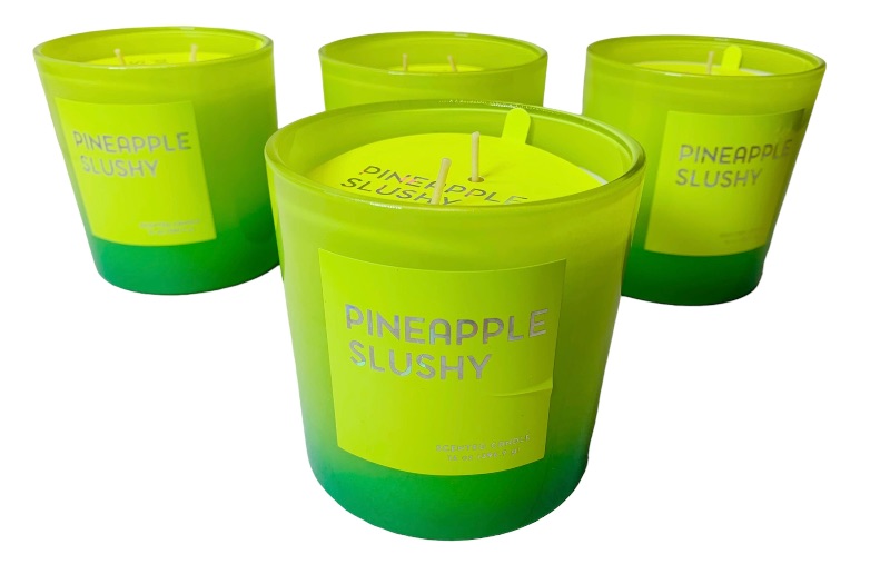 Photo 1 of 223061… 4 large Opalhouse pineapple slushy candles 