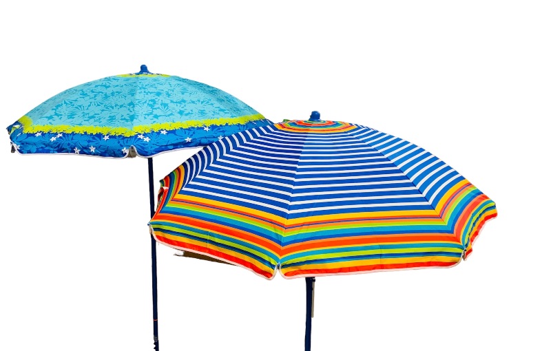 Photo 4 of 223082… :2 Rio 6 foot tilt beach umbrellas with sand anchors UPF50+ sunblock 