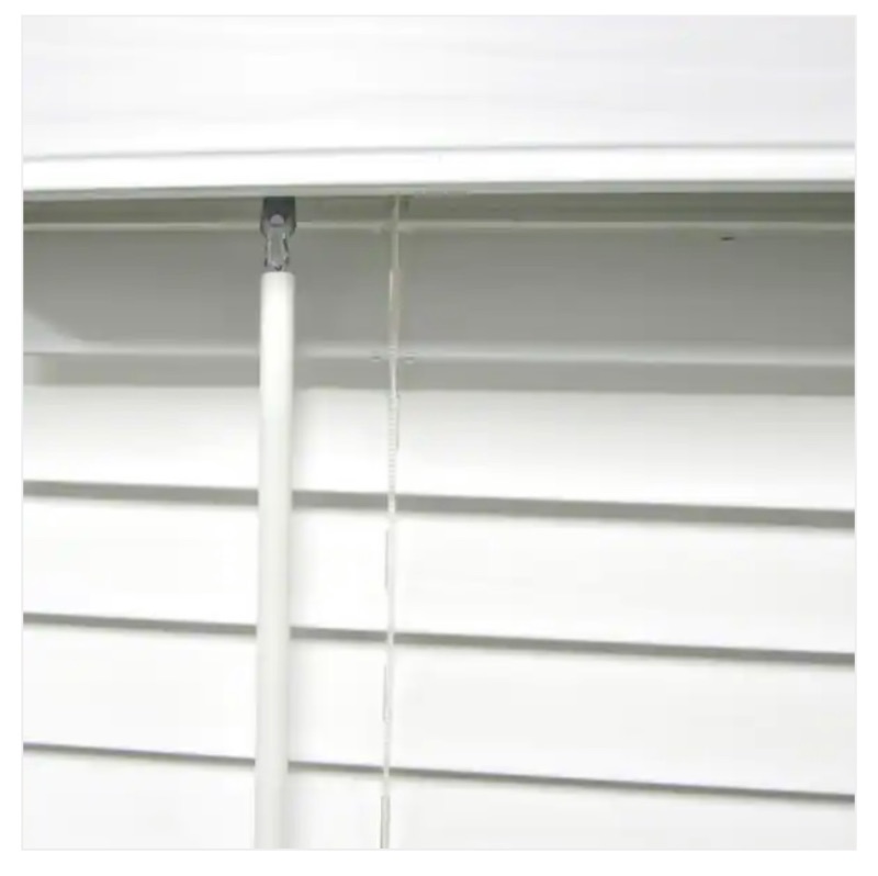 Photo 4 of 223099…white 34 W x 72” L cordless room darkening faux wood window blind all hardware included 
