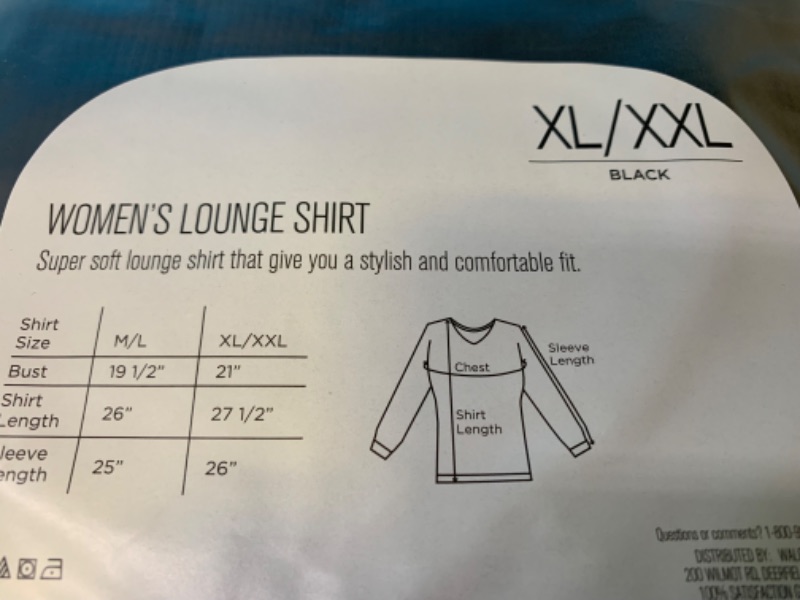 Photo 2 of 223186…2 ladies size XL/XXL lounge shirts 