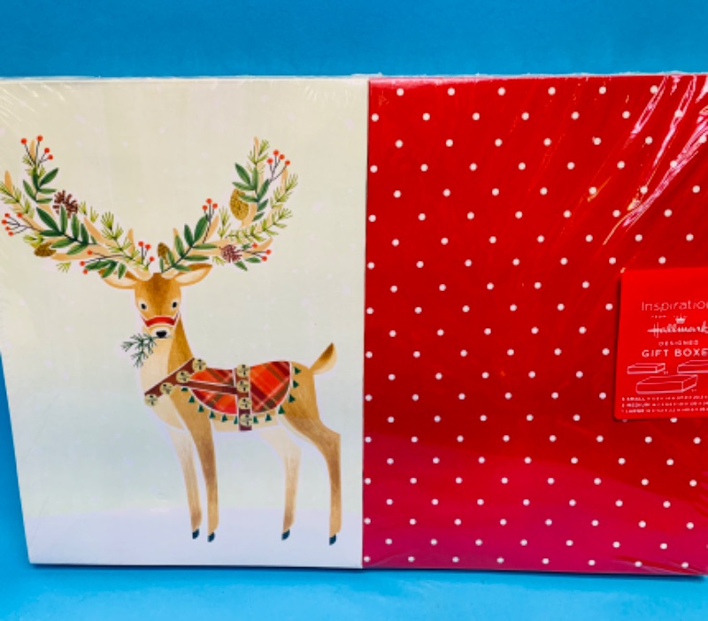 Photo 1 of 223249… 9 holiday various size gift boxes 