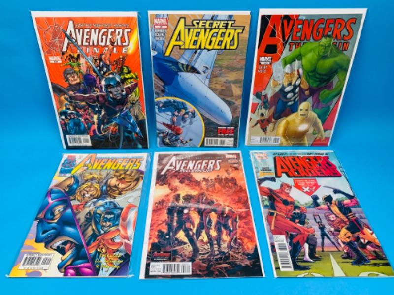 Photo 1 of 223523…6 avengers comics in plastic sleeves 