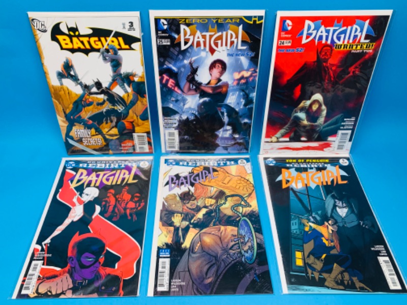 Photo 1 of 223530…6 batgirl  comics in plastic sleeves 