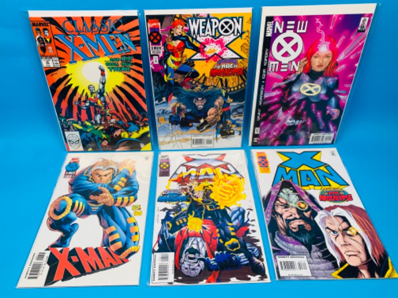 Photo 1 of 223541…6 X-men  comics in plastic sleeves 