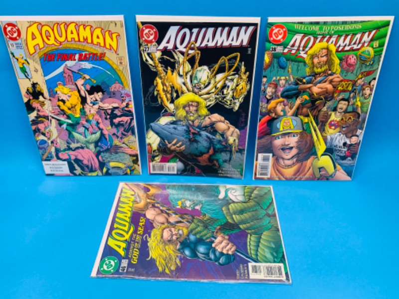 Photo 1 of 223553…4 Aquaman  comics in plastic sleeves 