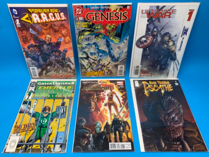 Photo 1 of 223561…6 comics all #1’s in plastic sleeves 