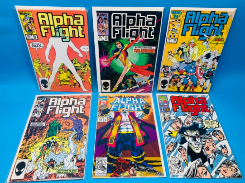 Photo 1 of 223571…6 vintage Alpha Flight comics in plastic sleeves 