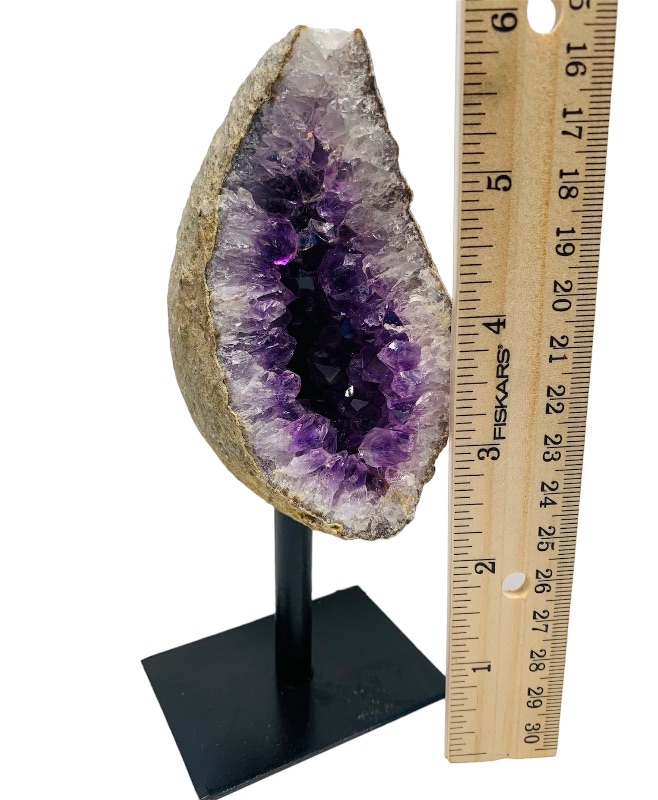 Photo 1 of 223599…6” amethyst crystal on stand- height includes stand 