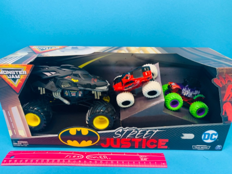Photo 1 of 223612…  Monster Jam Batman street justice metal truck toys 