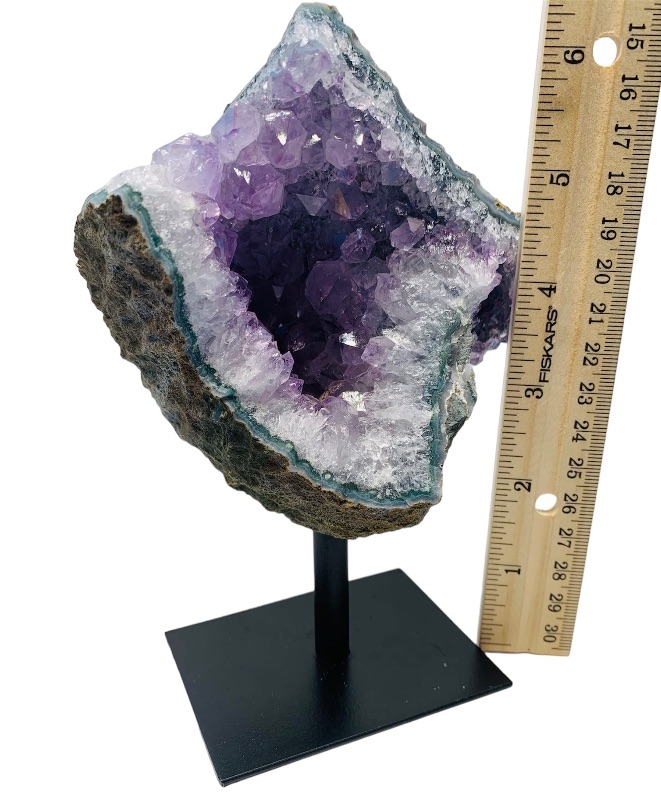 Photo 4 of 223676…7” amethyst crystal on stand- height includes stand 