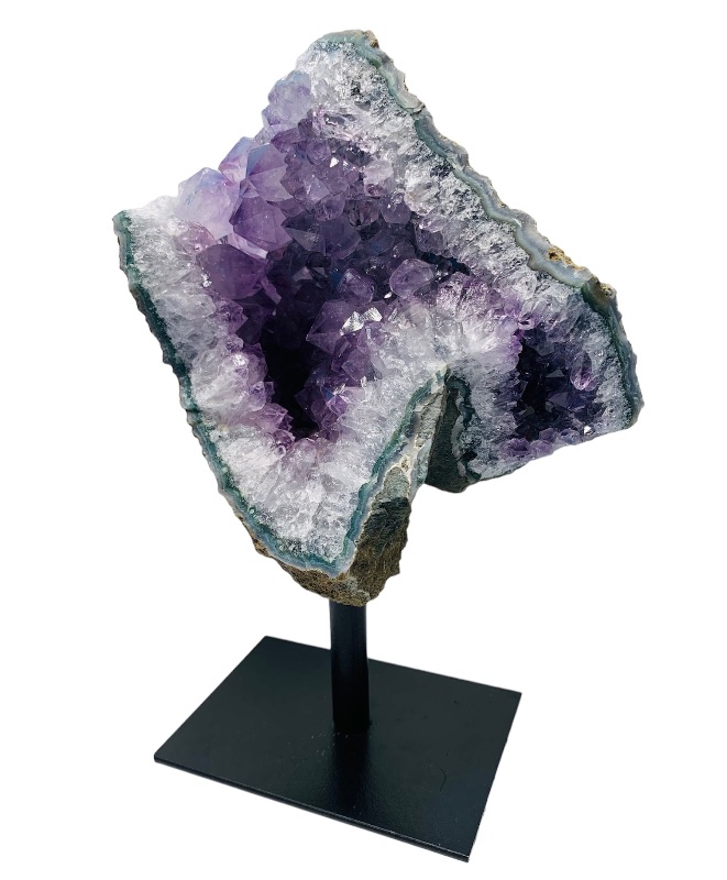 Photo 1 of 223676…7” amethyst crystal on stand- height includes stand 