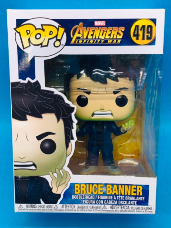 Photo 1 of 223730… Funko pop avengers Bruce Banner bubblehead figure