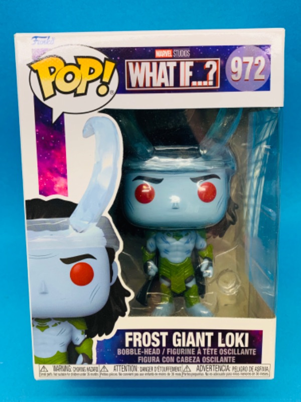 Photo 1 of 223731… Funko pop what if? Frost giant Loki bobblehead figure 