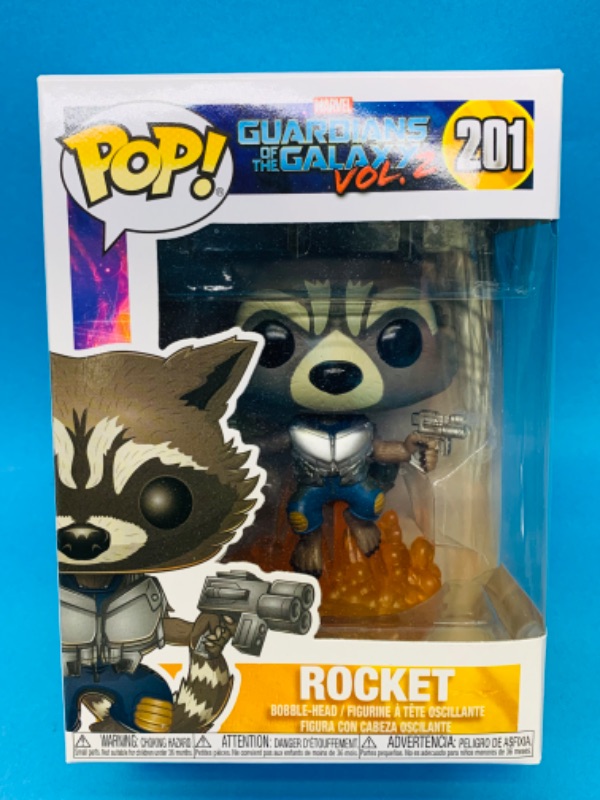 Photo 1 of 223733… Funko pop guardians of the galaxy Rocket bobblehead figure 