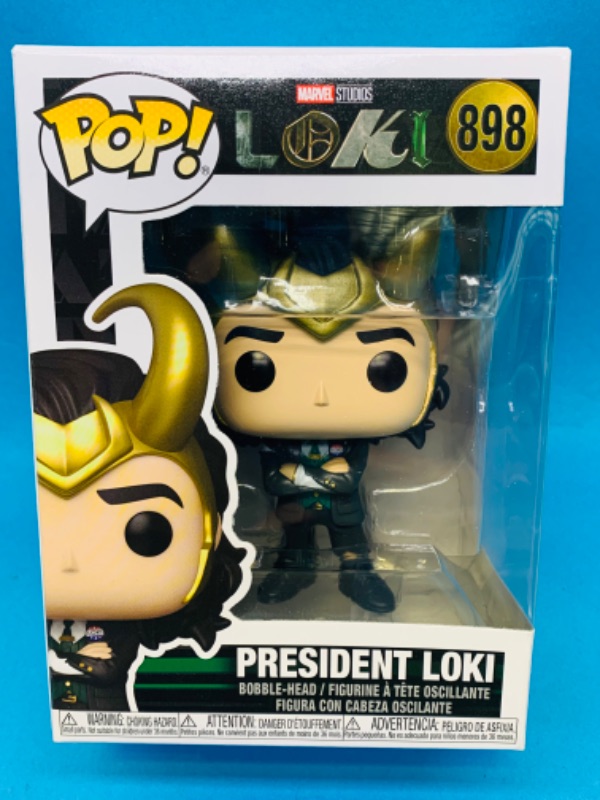 Photo 1 of 223737… Funko pop Marvel president Loki bobblehead figure 