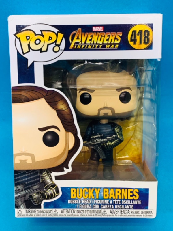 Photo 1 of 223744… Funko pop avengers Bucky Barnes bobble head figure 