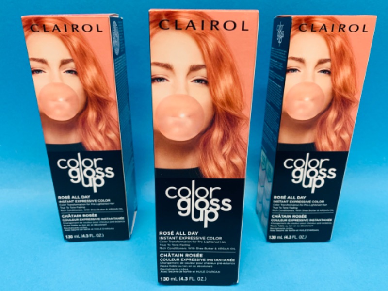 Photo 1 of 223793…3 Clairol color gloss up Rose All Day hair color kits