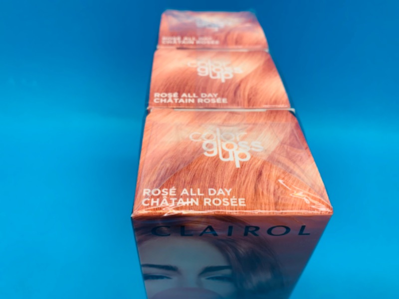 Photo 5 of 223794… 3 Clairol color gloss up Rose All Day hair color kits