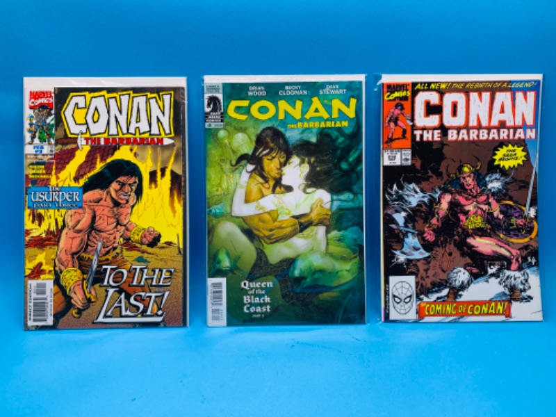 Photo 1 of 223879… 3 Conan comics in plastic sleeves 