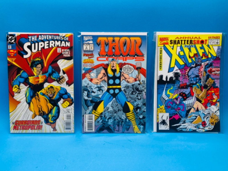 Photo 1 of 223880… 3 comics in plastic sleeves 