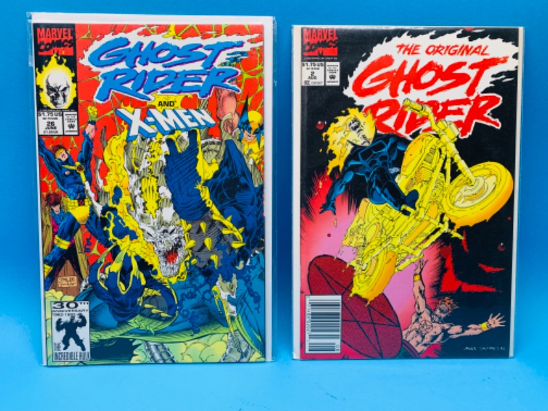 Photo 1 of 223883… 2 ghost rider comics in plastic sleeves 