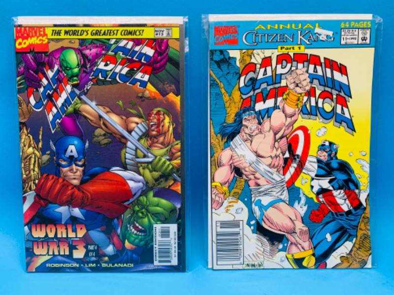 Photo 1 of 223885…2 captain America comics in plastic sleeves 