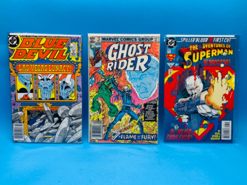 Photo 1 of 223896…3 older comics in plastic sleeves 