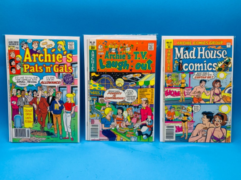 Photo 1 of 223901…vintage $.35-.75 Archie comics in plastic sleeves 