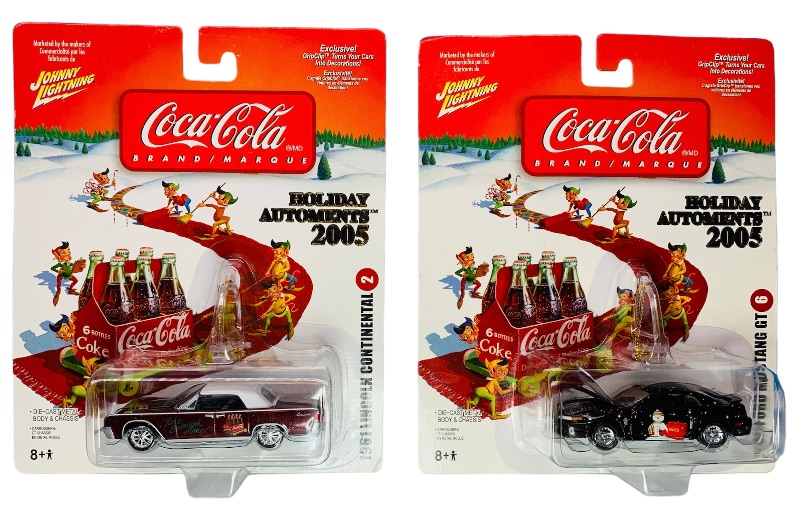 Photo 2 of 223911…2 Coca Cola 2005 holiday automents Johnny Lightning die cast cars