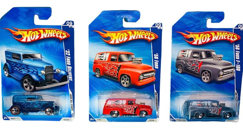 Photo 1 of 223926…3 hot wheels Ford die cast trucks 