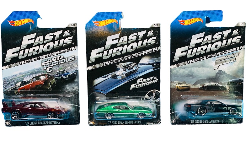 Photo 1 of 223939…3 hot wheels fast and furious cars 