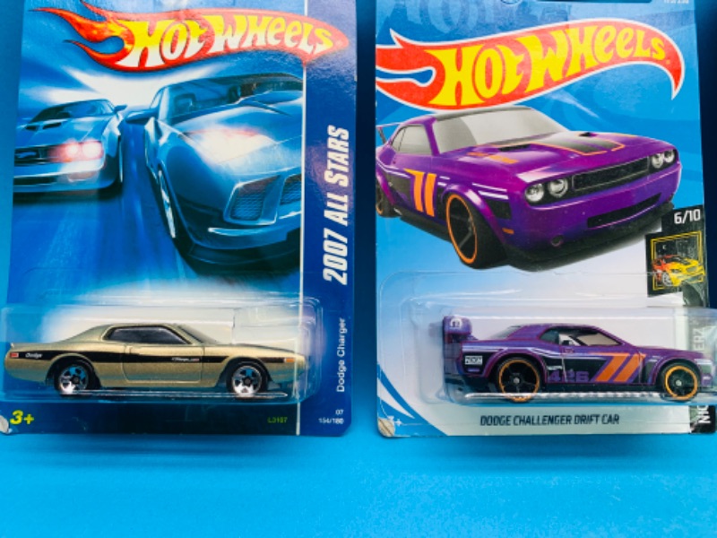 Photo 2 of 223949…4 hot wheels Dodge charger and challenger die casts 