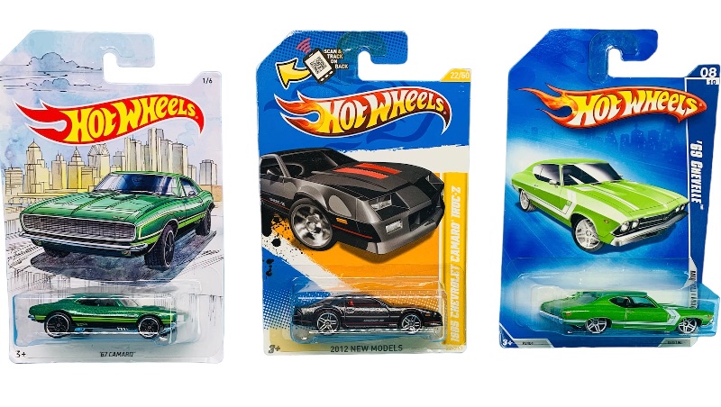 Photo 1 of 223961…3 hot wheels die cast Chevy muscle cars 