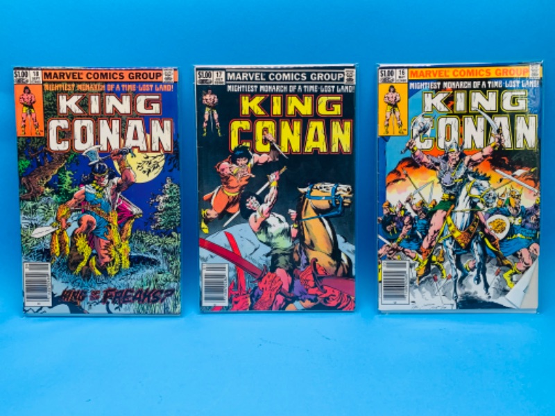 Photo 1 of 223968… 3 vintage $1 King Conan comics in plastic sleeves 