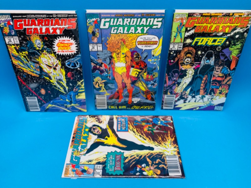 Photo 1 of 223973…4 guardians of the Galaxy comics in plastic sleeves 