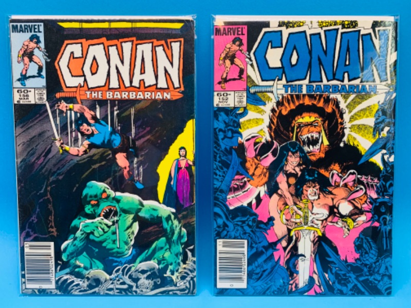 Photo 1 of 223974…2 vintage $.60 Conan comics in plastic sleeves 