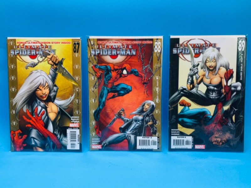 Photo 1 of 223977…3 ultimate Spider-Man comics in plastic sleeves 