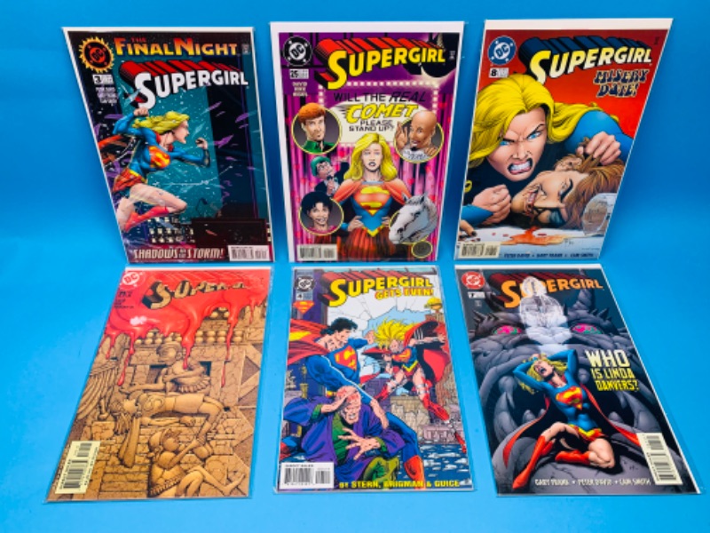 Photo 1 of 224029…6 supergirl  comics in plastic sleeves 