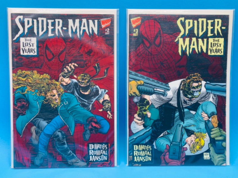 Photo 1 of 224030…2 foil cover Spider-Man  comics in plastic sleeves 