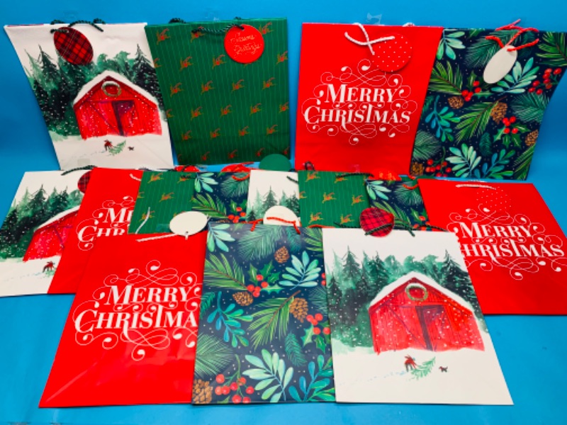 Photo 1 of 224057…15 large Christmas gift bags 