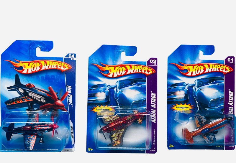 Photo 1 of 224086…3 Hot Wheels die cast airplanes 