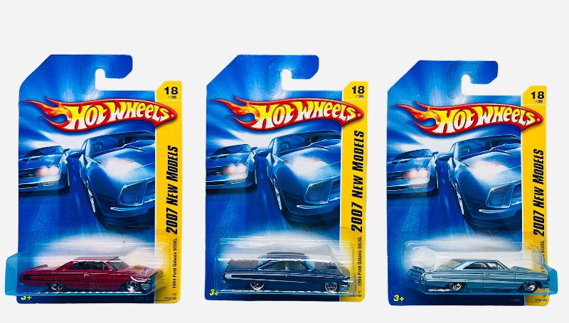 Photo 1 of 224088…3 Hot Wheels die cast Ford Galaxie 500xl cars