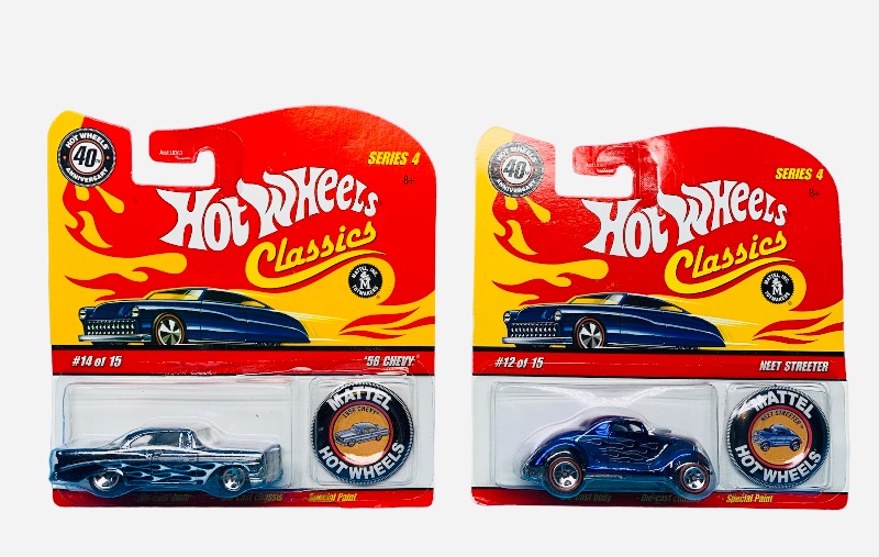 Photo 1 of 224098…2 hot wheels classics redline die cast cars with pin and special paint 