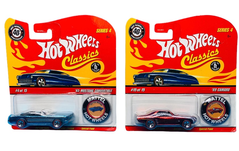Photo 1 of 224100… 2 hot wheels classics redline die cast cars with pin and special paint 